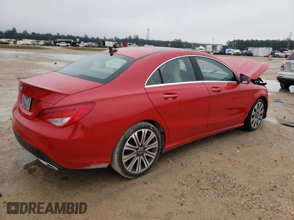 2018 Mercedes-Benz CLA with VIN WDDSJ4EB6JN603407, listed as a Copart auction lot 39132093 with 0 mi miles. Bid and sale history available at carsss.com. Image 3.