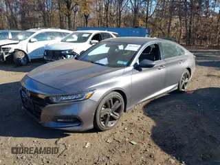 2018 Honda Accord Sedan Sport 1.5T with VIN 1HGCV1F3XJA249635, listed as a IAAI auction lot 40832285 with 89,762 mi miles. Bid and sale history available at carsss.com. Image 2.
