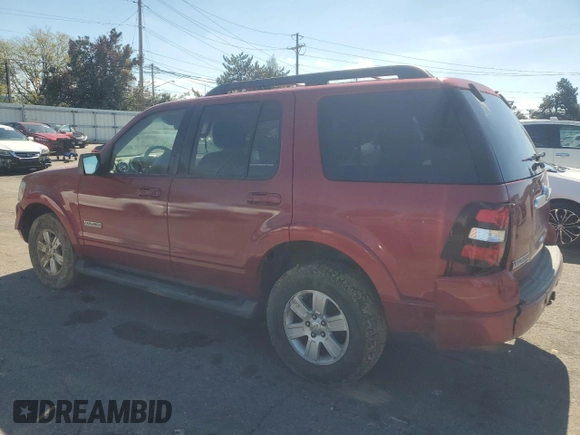 2008 Ford Explorer XLT with VIN 1FMEU73E68UB22565, listed as a Copart auction lot 55019425 with Not provided miles and Salvage title. Bid and sale history available at DreamBid. Image 2.