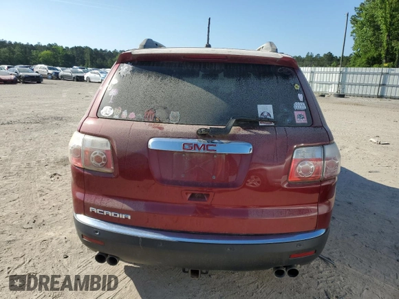 2011 GMC Acadia SLT1 with VIN 1GKKRRED7BJ135444, listed as a Copart auction lot 55080705 with 191,784 mi miles and Clean Title. Bid and sale history available at carsss.com. Image 6.