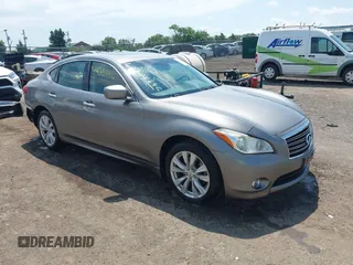 2011 Infiniti M with VIN JN1BY1AR9BM373704, listed as a IAAI auction lot 42628896 with 148,569 mi miles and . Bid and sale history available at DreamBid. Image 1.