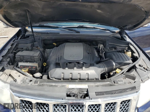 2013 Jeep Grand Cherokee Overland with VIN 1C4RJECT0DC533848, listed as a Copart auction lot 51319385 with 181,436 mi miles and Salvage Title. Bid and sale history available at carsss.com. Image 12.