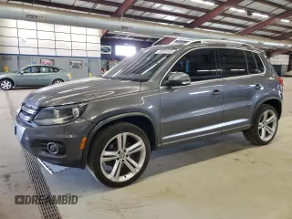 2016 Volkswagen Tiguan R-Line with VIN WVGBV7AX6GW052539, listed as a Copart auction lot 53381925 with 124,626 mi miles and Salvage Title. Bid and sale history available at DreamBid. Image 1.
