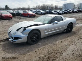 2001 Chevrolet Corvette Z06 with VIN 1G1YY12S215102980, listed as a Copart auction lot 51222605 with 78,661 mi miles and Salvage Title. Bid and sale history available at carsss.com. Image 1.