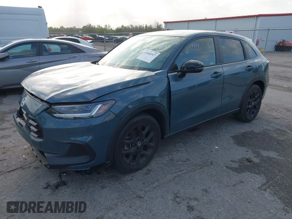 2023 Honda HR-V Sport with VIN 3CZRZ1H5XPM705358, listed as a IAAI auction lot 41684927 with 19,220 mi miles. Bid and sale history available at carsss.com. Image 17.