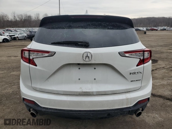 2021 Acura RDX with VIN 5J8TC2H33ML036852, listed as a Copart auction lot 47698795 with 58,960 mi miles and Salvage title. Bid and sale history available at DreamBid. Image 6.