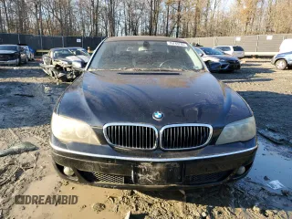 2008 BMW 7 Series 750Li with VIN WBAHN83598DT85862, listed as a Copart auction lot 41451835 with 114,367 mi miles and Non repairable. Bid and sale history available at DreamBid. Image 5.