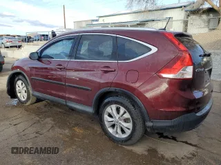 2013 Honda CR-V EX-L with VIN 5J6RM3H70DL014378, listed as a Copart auction lot 48353365 with 133,532 mi miles and Salvage Title. Bid and sale history available at DreamBid. Image 2.