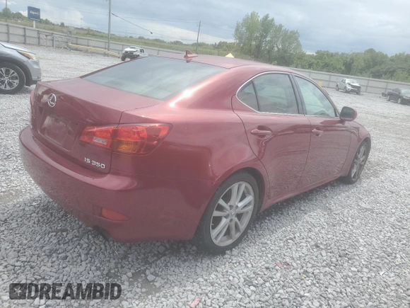 2007 Lexus IS 350 with VIN JTHBE262875014805, listed as a Copart auction lot 65208685 with 168,036 mi miles and Salvage title. Bid and sale history available at DreamBid. Image 3.