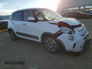 2014 FIAT 500L Trekking with VIN ZFBCFADH3EZ003868, listed as a Copart auction lot 88473055 with 102,132 mi miles and Salvage Title. Bid and sale history available at DreamBid. Image 4.