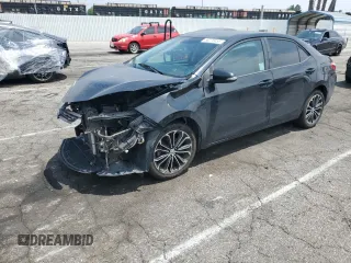 2014 Toyota Corolla L with VIN 5YFBURHEXEP073844, listed as a Copart auction lot 58276455 with 111,316 mi miles and Salvage title. Bid and sale history available at DreamBid. Image 1.