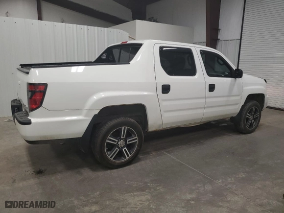 2013 Honda Ridgeline Sport with VIN 5FPYK1F7XDB011612, listed as a Copart auction lot 49682305 with 164,891 mi miles and Salvage Title. Bid and sale history available at carsss.com. Image 3.