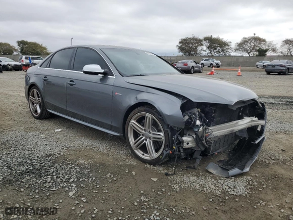 2016 Audi S4 Premium Plus with VIN WAUDGAFLXGA002067, listed as a Copart auction lot 44027515 with 63,951 mi miles and Salvage Title. Bid and sale history available at carsss.com. Image 4.