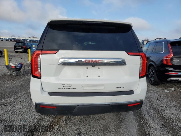 2023 GMC Yukon XL SLT with VIN 1GKS2GKDXPR267569, listed as a Copart auction lot 51517255 with 37,317 mi miles and Salvage Title. Bid and sale history available at carsss.com. Image 6.
