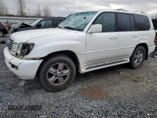 2007 Lexus LX 470 z VIN JTJHT00W274023245, wystawiony jako Copart lot #84947444 z przebiegiem Nie podano mil oraz Szkoda całkowita • Salvage title. Historia ofert i sprzedaży dostępna na DreamBid. Obrazek 1.