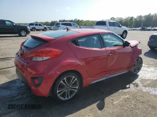2016 Hyundai Veloster Turbo with VIN KMHTC6AE7GU262145, listed as a Copart auction lot 51283105 with Not provided miles and Salvage title. Bid and sale history available at DreamBid. Image 3.
