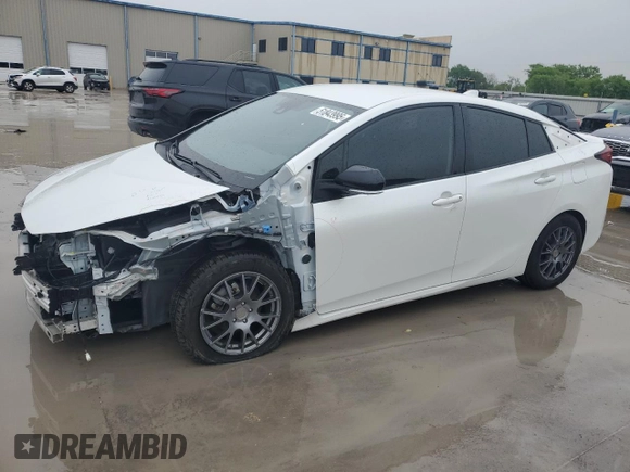 2021 Toyota Prius L Eco with VIN JTDKAMFU6M3127427, listed as a Copart auction lot 51843995 with 42,278 mi miles and Salvage Title. Bid and sale history available at carsss.com. Image 1.
