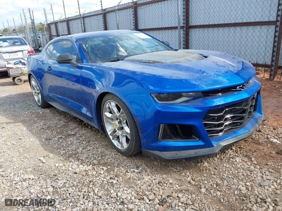 2017 Chevrolet Camaro ZL1 with VIN 1G1FK1R68H0173044, listed as a IAAI auction lot 41875813 with 76,326 mi miles. Bid and sale history available at carsss.com. Image 1.