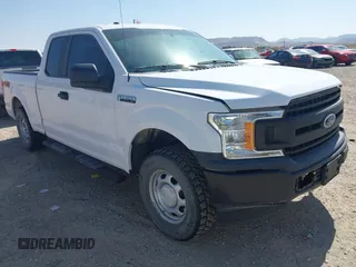 2018 Ford F-150 XL with VIN 1FTFX1E55JKE01176, listed as a IAAI auction lot 42256825 with 96,460 mi miles and . Bid and sale history available at DreamBid. Image 1.