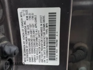 2014 Honda CR-V EX-L with VIN 2HKRM4H76EH623587, listed as a Copart auction lot 87026344 with 155,323 mi miles and Salvage Title. Bid and sale history available at DreamBid. Image 13.