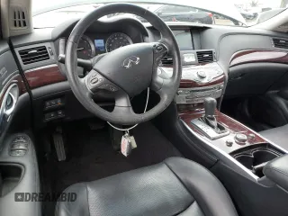 2015 Infiniti Q70 with VIN JN1BY1PR7FM830815, listed as a Copart auction lot 53296645 with 110,872 mi miles and Salvage Title. Bid and sale history available at DreamBid. Image 8.