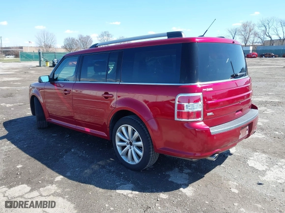 2013 Ford Flex SEL with VIN 2FMGK5C8XDBD19297, listed as a IAAI auction lot 41858490 with 93,142 mi miles. Bid and sale history available at carsss.com. Image 3.