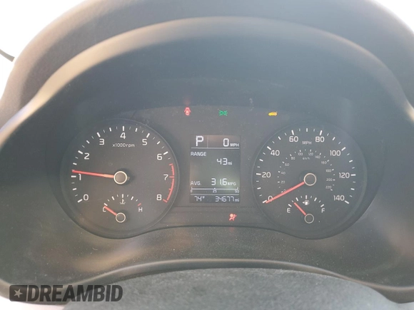 2023 Kia Rio LX with VIN 3KPA24AD6PE572943, listed as a Copart auction lot 48073475 with 34,677 mi miles and Salvage Title. Bid and sale history available at DreamBid. Image 9.