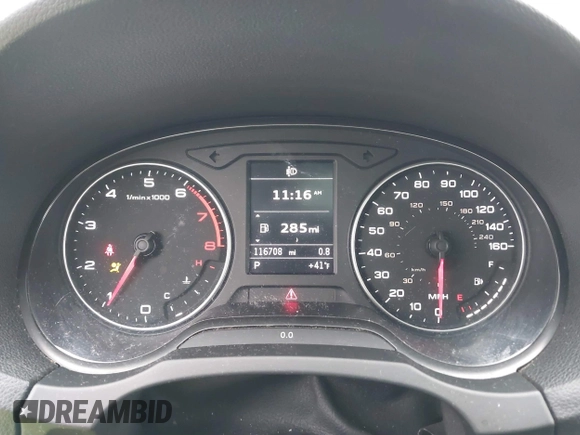 2015 Audi A3 Premium Plus z VIN WAUCCGFFXF1020409, wystawiony jako IAAI lot #41534468 z przebiegiem 116 708 mil mil oraz . Historia ofert i sprzedaży dostępna na DreamBid. Obrazek 7.