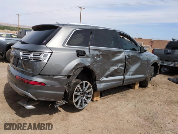 2017 Audi Q7 Premium Plus with VIN WA1LAAF74HD014776, listed as a Copart auction lot 57088365 with 152,853 mi miles and Salvage title. Bid and sale history available at DreamBid. Image 3.