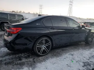 2018 BMW 7 Series 740e xDrive iPerformance with VIN WBA7J2C59JG938180, listed as a Copart auction lot 85343184 with 35,860 mi miles and Salvage Title. Bid and sale history available at carsss.com. Image 3.
