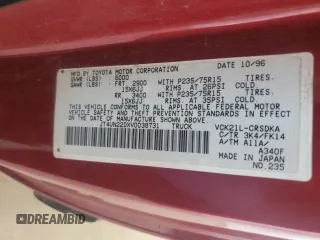 1997 Toyota T100 DX with VIN JT4UN22DXV0038731, listed as a Copart auction lot 52185665 with 268,281 mi miles and Salvage Title. Bid and sale history available at carsss.com. Image 12.
