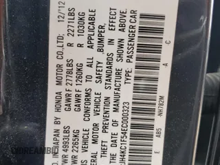 2014 Acura RLX Tech Pkg with VIN JH4KC1F54EC000323, listed as a Copart auction lot 72689144 with 0 mi miles and Salvage Title. Bid and sale history available at carsss.com. Image 14.