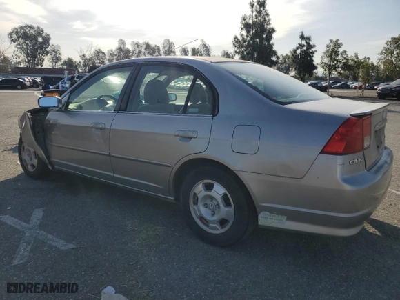 2004 Honda Civic with VIN JHMES96634S019845, listed as a Copart auction lot 52282215 with 150,745 mi miles and Salvage Title. Bid and sale history available at carsss.com. Image 2.
