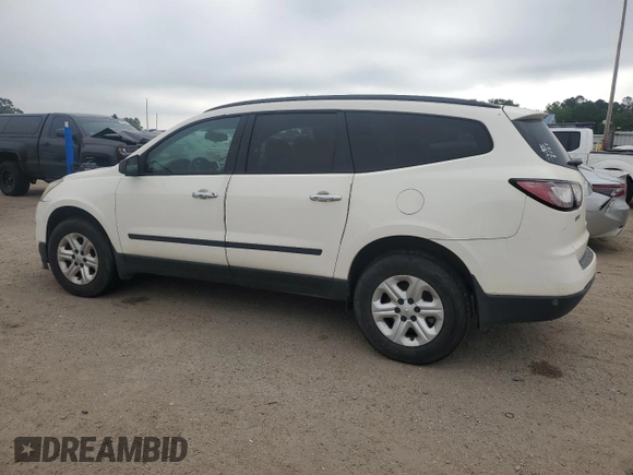 2014 Chevrolet Traverse LS z VIN 1GNKRFED5EJ340184, wystawiony jako Copart lot #54798975 z przebiegiem 197 728 mil mil oraz Czysty tytuł • Clean title. Historia ofert i sprzedaży dostępna na DreamBid. Obrazek 2.