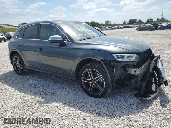2018 Audi SQ5 Premium Plus with VIN WA1A4AFY3J2156464, listed as a Copart auction lot 54524195 with 40,237 mi miles and Salvage Title. Bid and sale history available at carsss.com. Image 4.