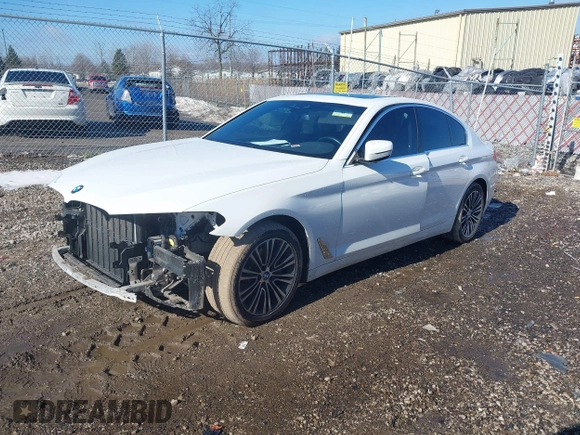 2019 BMW 5 Series 530i with VIN WBAJA5C54KBX87111, listed as a IAAI auction lot 41640822 with 55,500 mi miles and . Bid and sale history available at DreamBid. Image 2.