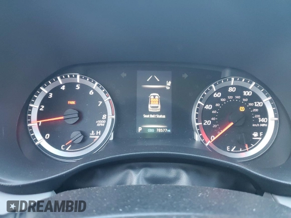 2022 Toyota Highlander L with VIN 5TDCZRBH4NS570596, listed as a Copart auction lot 88216165 with 78,577 mi miles and Salvage title. Bid and sale history available at DreamBid. Image 9.