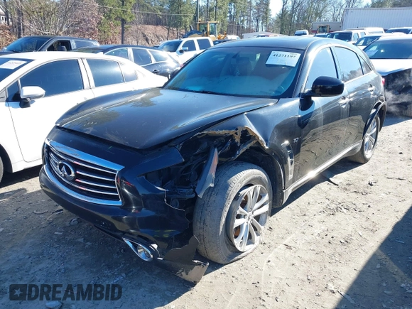 2016 Infiniti QX70 with VIN JN8CS1MW9GM752735, listed as a IAAI auction lot 41271197 with 165,269 mi miles and . Bid and sale history available at DreamBid. Image 6.
