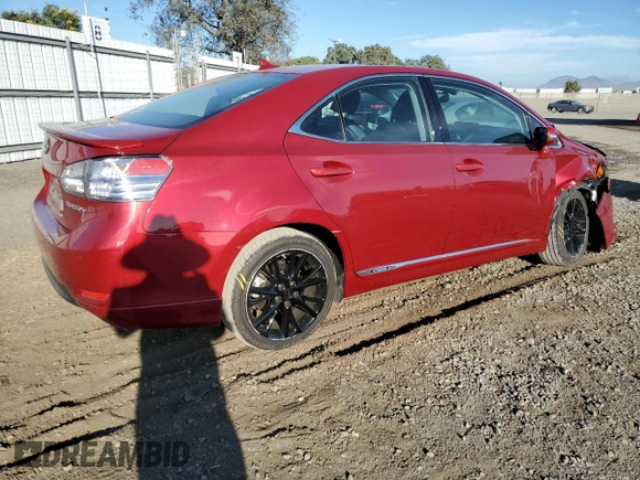 2011 Lexus HS with VIN JTHBB1BA9B2045975, listed as a Copart auction lot 77708264 with 67,427 mi miles and Salvage Title. Bid and sale history available at carsss.com. Image 3.