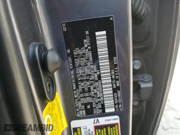 2013 Toyota Venza LE z VIN 4T3BK3BB1DU088464, wystawiony jako Copart lot #59693425 z przebiegiem 174 381 mil mil oraz Szkoda całkowita • Salvage title. Historia ofert i sprzedaży dostępna na DreamBid. Obrazek 13.