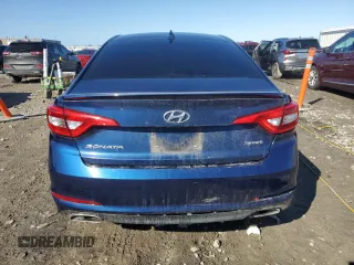 2016 Hyundai Sonata Sport with VIN 5NPE34AF9GH403754, listed as a Copart auction lot 50369425 with 114,152 mi miles and Non Repairable. Bid and sale history available at DreamBid. Image 6.
