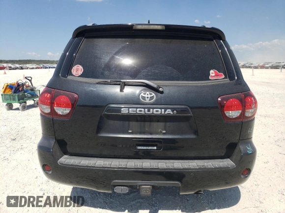 2018 Toyota Sequoia SR5 with VIN 5TDZY5G19JS070428, listed as a Copart auction lot 73185834 with 60,192 mi miles and Salvage Title. Bid and sale history available at carsss.com. Image 6.