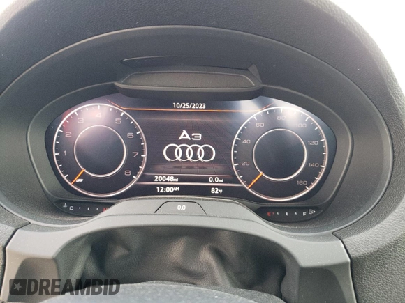 2020 Audi A3 with VIN WAUCUGFF8LA101532, listed as a Copart auction lot 73626863 with 20,048 mi miles and . Bid and sale history available at DreamBid. Image 9.