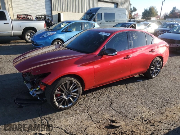 2021 Infiniti Q50 Red Sport 400 с VIN JN1FV7DR2MM880035, выставлен на аукционе Copart как лот 79927014 с пробегом 21 186 миль миль и Списание • Salvage title. История ставок и продаж доступна на DreamBid. Изображение 1.