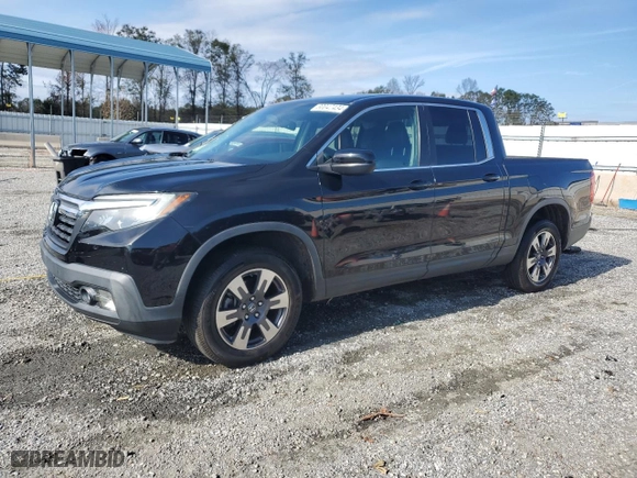 2017 Honda Ridgeline RTL-T with VIN 5FPYK3F65HB018749, listed as a Copart auction lot 80047434 with 198,308 mi miles and Salvage Title. Bid and sale history available at carsss.com. Image 1.