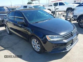 2015 Volkswagen Jetta Sedan 1.8T SE with VIN 3VWD17AJ6FM235908, listed as a IAAI auction lot 42015028 with 178,814 mi miles. Bid and sale history available at carsss.com. Image 1.