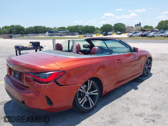 2023 BMW 4 Series 430i z VIN WBA23AT09PCL39301, wystawiony jako IAAI lot #42217555 z przebiegiem 39 648 mil mil oraz . Historia ofert i sprzedaży dostępna na DreamBid. Obrazek 6.