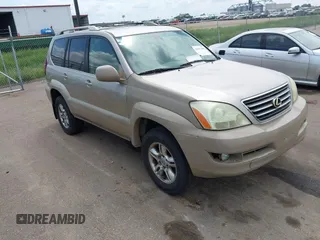 2003 Lexus GX 470 z VIN JTJBT20X930014196, wystawiony jako IAAI lot #42467486 z przebiegiem 282 962 mil mil oraz . Historia ofert i sprzedaży dostępna na DreamBid. Obrazek 1.