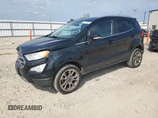 2018 Ford EcoSport Titanium z VIN MAJ6P1WL7JC195744, wystawiony jako Copart lot #68711664 z przebiegiem 6 770 mil mil oraz Szkoda całkowita • Salvage title. Historia ofert i sprzedaży dostępna na DreamBid. Obrazek 1.