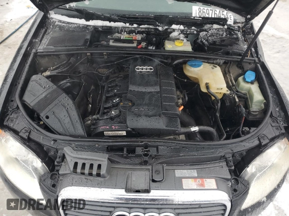 2007 Audi A4 2.0T with VIN WAUAF78E47A093098, listed as a Copart auction lot 86976454 with 98,237 mi miles and Clean Title. Bid and sale history available at carsss.com. Image 11.